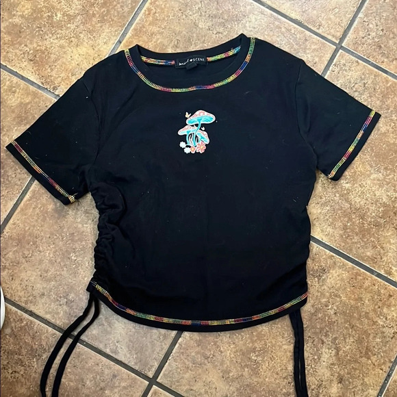 Social Scene Other - Social Scene Black T-Shirt Mushroom